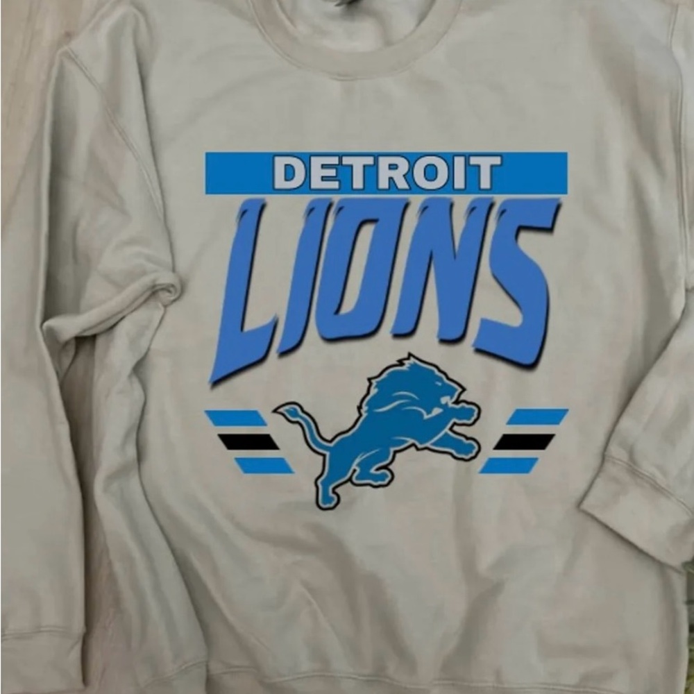 Detroit Lions Sweatshirt - Gray and Blue